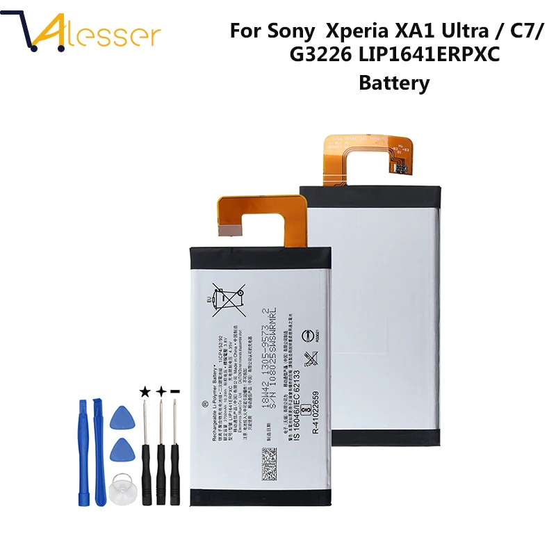 Alesser For Sony Xperia XA1 Ultra LIP1641ERPXC Battery For Sony Xperia XA1U C7 G3221 G3212 G3223 G3226 2700mAh Accumulator +Tool 
Alesser For Sony Xperia XA1 Ultra LIP1641ERPXC Battery For Sony Xperia XA1U C7 G3221 G3212 G3223 G3226 2700mAh Accumulator +Tool