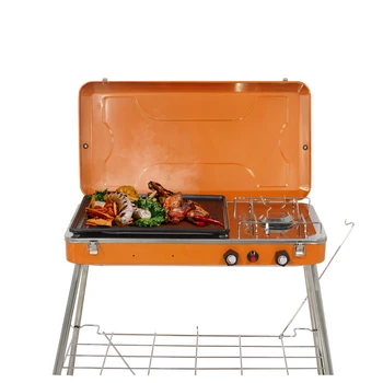 Portable Folding BBQ Barbecue Grill Outdoor Garden Propane Gas Burners Oven Camping Cooking Tools
Portable Folding BBQ Barbecue Grill Outdoor Garden Propane Gas Burners Oven Camping Cooking Tools