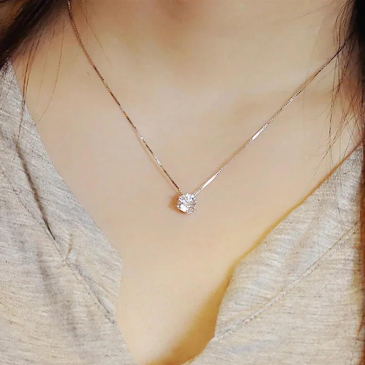 RYOUCUTE Fashion 925 Sterling Silver Jewelry Long Chain Korean Shiny Zirconia Necklaces For Women Wedding Kolye Collares Bijoux
RYOUCUTE Fashion 925 Sterling Silver Jewelry Long Chain Korean Shiny Zirconia Necklaces For Women Wedding Kolye Collares Bijoux