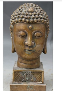 Copper Brass CHINESE crafts decor ation Asian 6" Chinese Buddhism Temple Bronze Shakyamuni Buddha Head Bust Statue
Copper Brass CHINESE crafts decor ation Asian 6" Chinese Buddhism Temple Bronze Shakyamuni Buddha Head Bust Statue