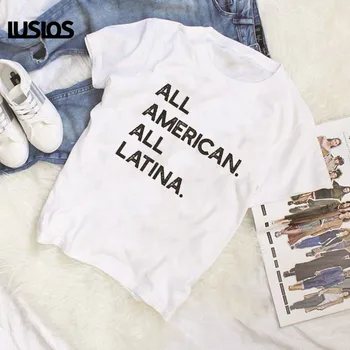 LUSLOS All American All Latina Shirt Latina Clothing for Mom Summer Short Sleeve White Casual Tshirt Female Super Soft Shirt
LUSLOS All American All Latina Shirt Latina Clothing for Mom Summer Short Sleeve White Casual Tshirt Female Super Soft Shirt