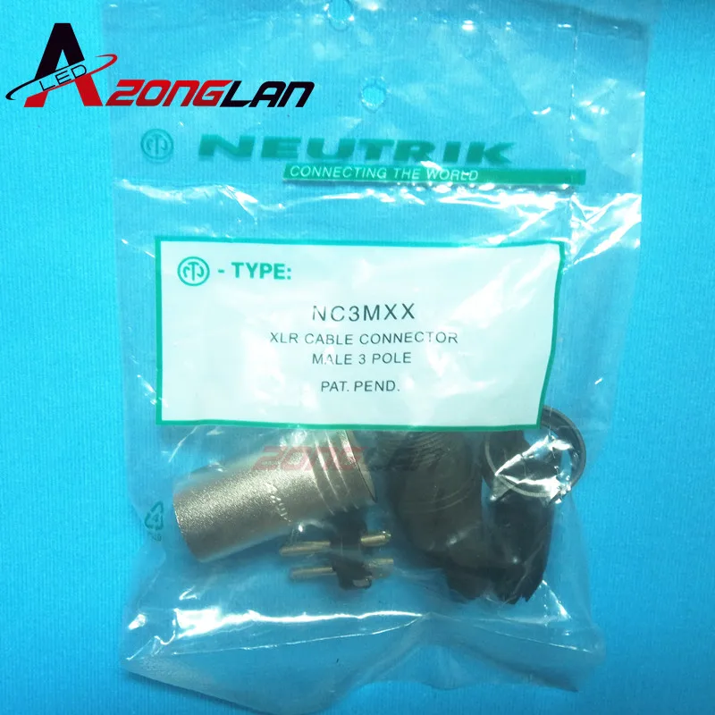 Оригинальный соединитель для NEUTRIK 20 шт./лот 10 шт. NC3MXX + NC3FXX штекер и гнездо 3 XLR