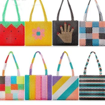 INS Super Fire Beading Bag Heavy Industry Editor Net Red Beaded Tote Handbag Strawberry Watermelon Rainbow Color
INS Super Fire Beading Bag Heavy Industry Editor Net Red Beaded Tote Handbag Strawberry Watermelon Rainbow Color