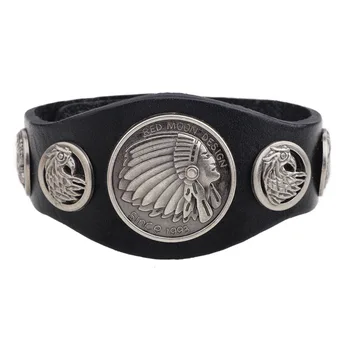 Fashion Jewelry Figure Design Color Beaded Leather Bracelet Men Casual Personality Trendy Braided Punk Bracelet &Bangle QN-53
Fashion Jewelry Figure Design Color Beaded Leather Bracelet Men Casual Personality Trendy Braided Punk Bracelet &Bangle QN-53