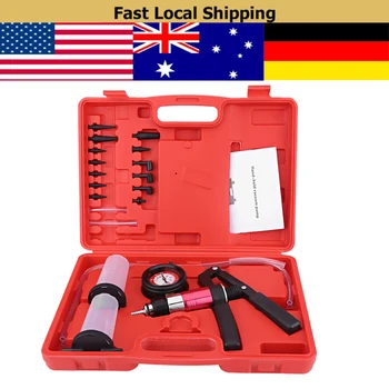 1 Set Multi-functional Auto Hand Held Vacuum Pump Pressure Tester Kit Brake Bleeder Test Tool Set with Adapters
1 Set Multi-functional Auto Hand Held Vacuum Pump Pressure Tester Kit Brake Bleeder Test Tool Set with Adapters