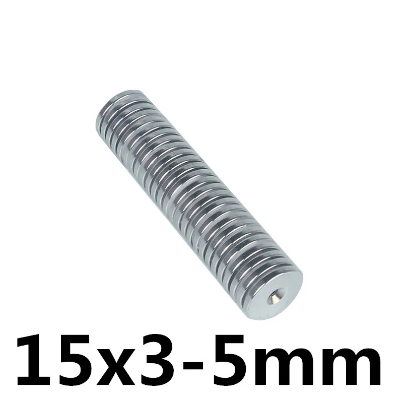10pcs N35 15mm x 3mm Ring Hole 5mm Strong Round Countersunk Rare Earth Neodymium Magnet 15*3-5
10pcs N35 15mm x 3mm Ring Hole 5mm Strong Round Countersunk Rare Earth Neodymium Magnet 15*3-5