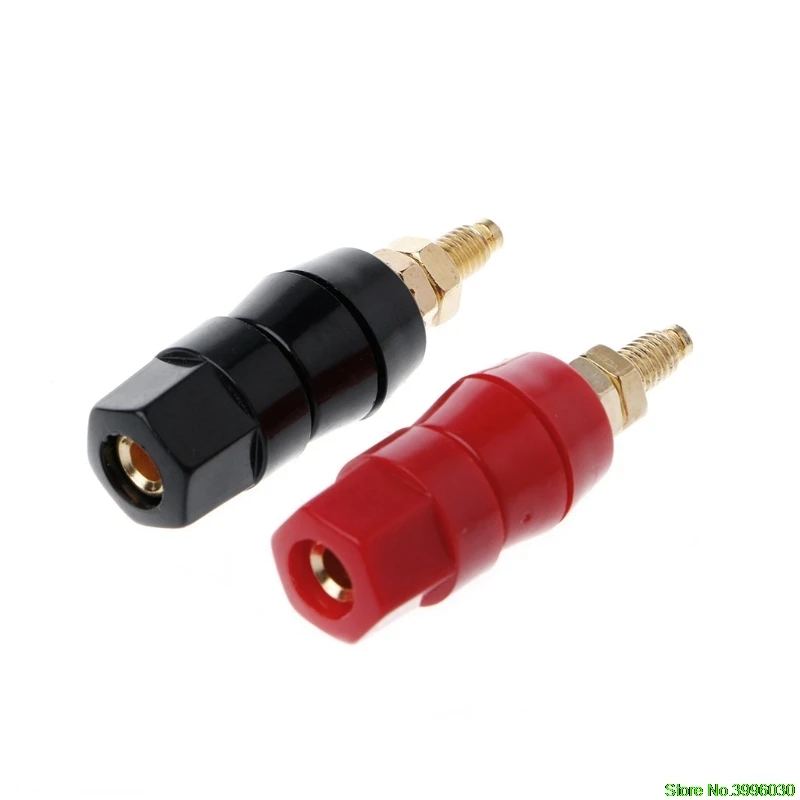 1 Pair 4mm Banana Plug Red Black Connector Amplifier Terminal Binding Post Speaker Jack
1 Pair 4mm Banana Plug Red Black Connector Amplifier Terminal Binding Post Speaker Jack