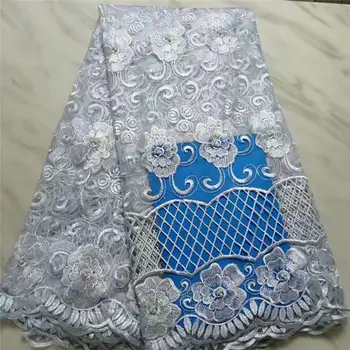 High quality African flower lace fabric white French embroidered tulle lace fabric Nigerian wedding party dress
High quality African flower lace fabric white French embroidered tulle lace fabric Nigerian wedding party dress