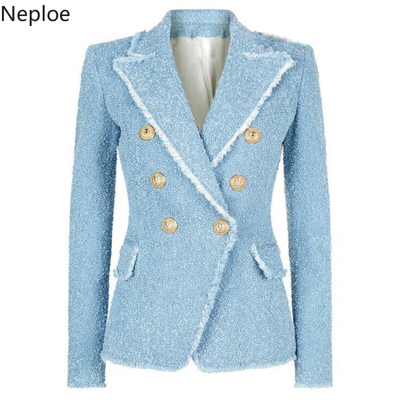 Nepole Candy Color Pockets Double Breasted Sweet Coat 2019 Spring Autumn Button Elegant Women Blazer Modis Runway Blue Top 62716
Nepole Candy Color Pockets Double Breasted Sweet Coat 2019 Spring Autumn Button Elegant Women Blazer Modis Runway Blue Top 62716