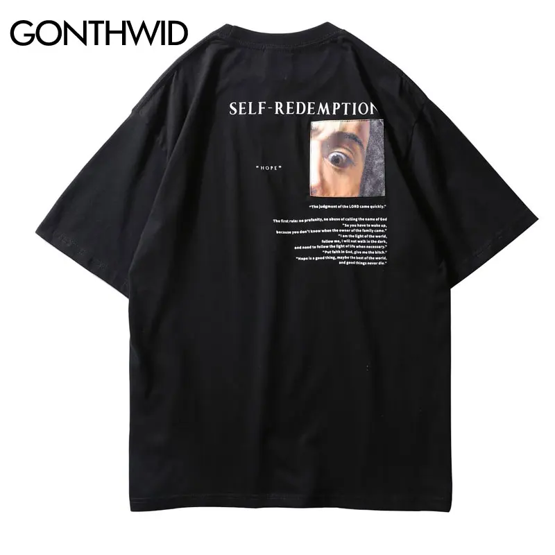 GONTHWID Self Redemption Patchwork Printed T-Shirt 2019 Hip Hop Short Sleeve Streetwear Tops Tees Fashion Skateboards Tshirts
GONTHWID Self Redemption Patchwork Printed T-Shirt 2019 Hip Hop Short Sleeve Streetwear Tops Tees Fashion Skateboards Tshirts