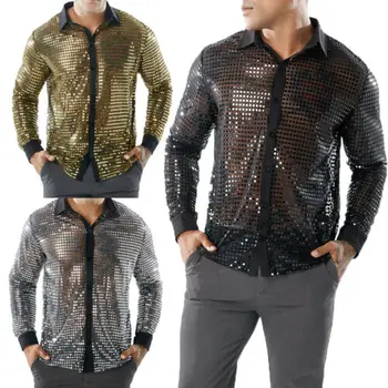 New Fashion Hot Sale Men's Transparent Dot Long Sleeve Nightclub Lapel Casual Neck Shirts Special Designed Club Shirt S-XXL
New Fashion Hot Sale Men's Transparent Dot Long Sleeve Nightclub Lapel Casual Neck Shirts Special Designed Club Shirt S-XXL