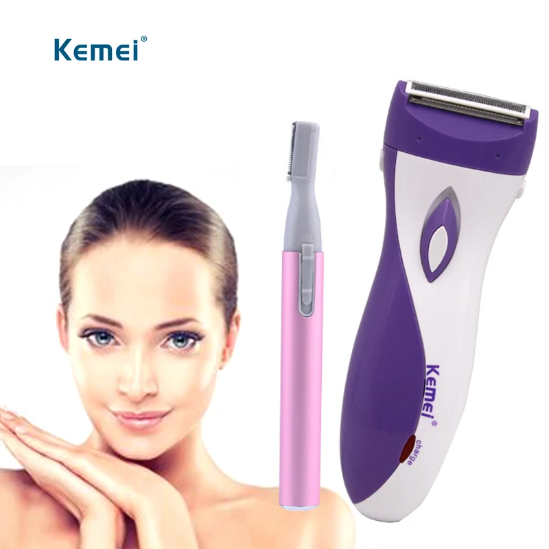 Kemei Electric hair trimmer hair shaver safety razor + 1pc eyebrow shaver pen for women eyebrow hair removal
Kemei Electric hair trimmer hair shaver safety razor + 1pc eyebrow shaver pen for women eyebrow hair removal