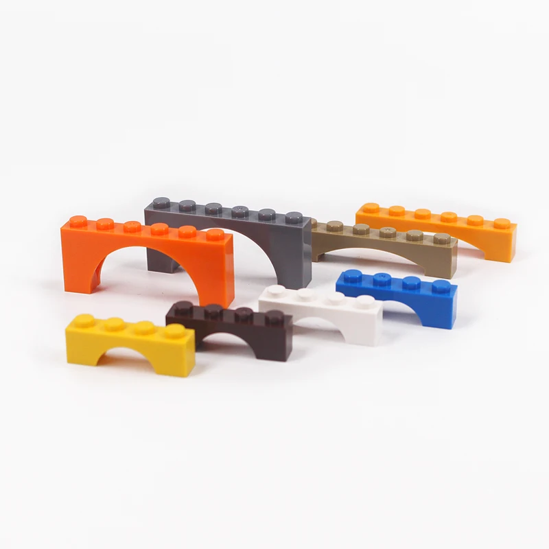 

Moc Brick Arch 1 x 6 x 2 - Thick Top with Reinforced Underside 3007 DIY Enlighten Building Blocks Block Bricks