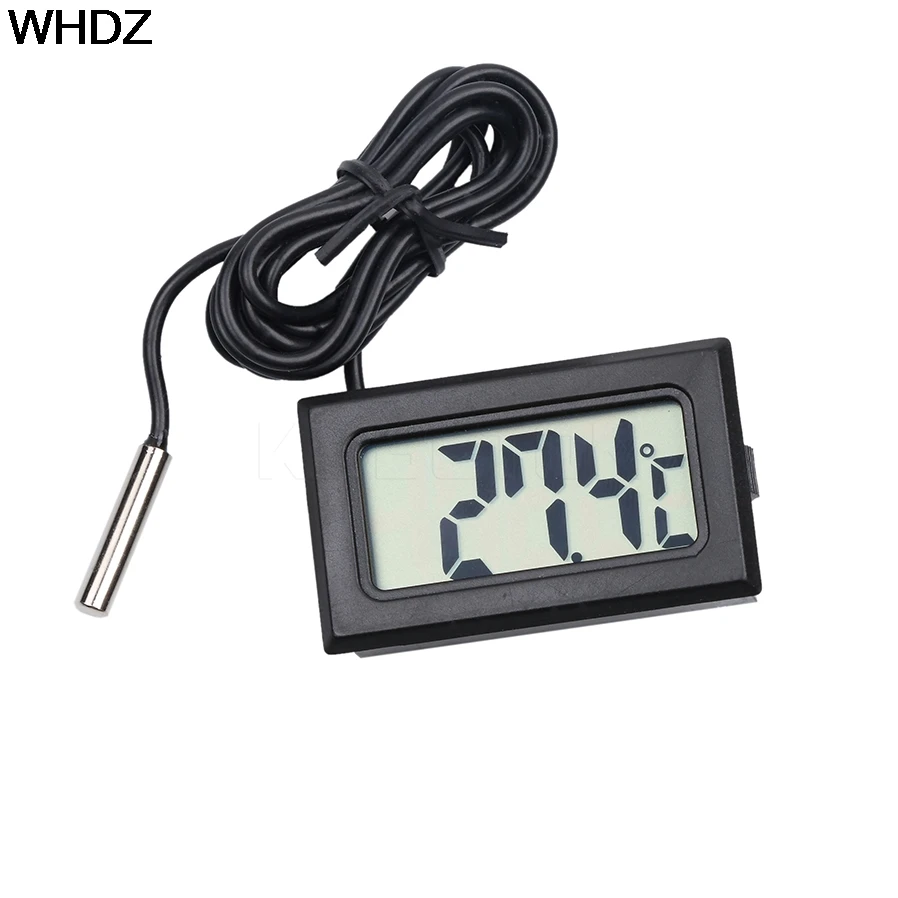 LCD Digital Thermometer Fridge Freezer Hygrometer Temperature -50~110 Degree Probe Fridge Thermometer 1m Line Length with Box
LCD Digital Thermometer Fridge Freezer Hygrometer Temperature -50~110 Degree Probe Fridge Thermometer 1m Line Length with Box
