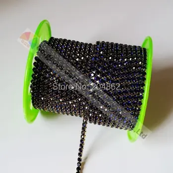 10yards SS16 Montana Navy blue Close Set crystal rhinestone cup chain Gold Silver Setting For DIY Browbands Accessories Making
10yards SS16 Montana Navy blue Close Set crystal rhinestone cup chain Gold Silver Setting For DIY Browbands Accessories Making