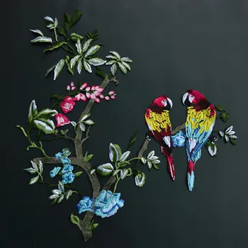 Boutique Soluble Parrot Embroidered cloth Paste Delicate Parrot Tree Pattern Accessories for Clothes Fashion Patches Stick
Boutique Soluble Parrot Embroidered cloth Paste Delicate Parrot Tree Pattern Accessories for Clothes Fashion Patches Stick