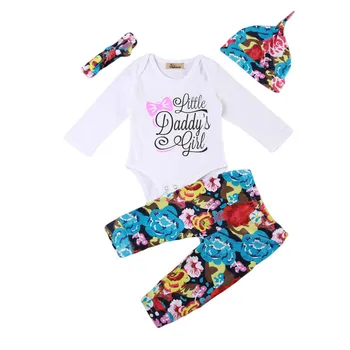 4Pcs Newborn Baby Girls Infant Floral Outfits Clothes Set Kids Cotton Romper Bodysuit Long Pants Hats Headband Clothing Sets
4Pcs Newborn Baby Girls Infant Floral Outfits Clothes Set Kids Cotton Romper Bodysuit Long Pants Hats Headband Clothing Sets