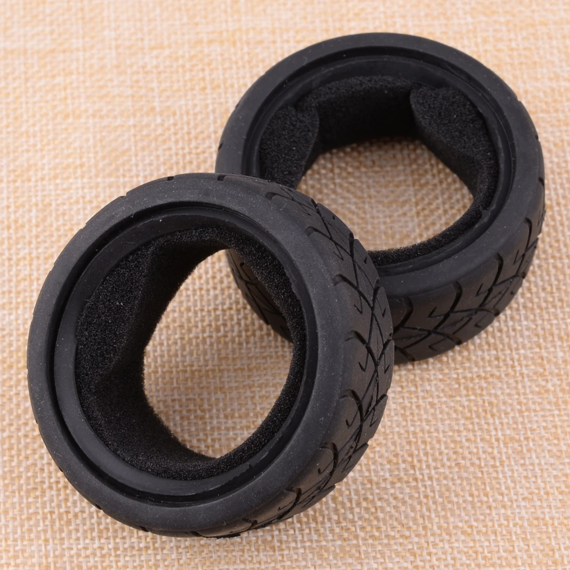 LETAOSK Black X-Pattern Radial Tires 26mm D Compound Foam Inserts Rubber for HPI Racing RC Cars about 25mm Wide 52mm Diameter
LETAOSK Black X-Pattern Radial Tires 26mm D Compound Foam Inserts Rubber for HPI Racing RC Cars about 25mm Wide 52mm Diameter