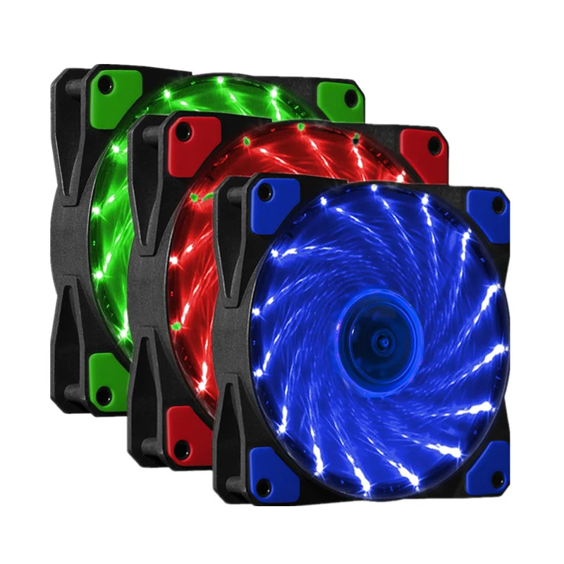 Newly 12cm Ultra Silent Case Fan Light Up 15 LEDs CPU Cooler Cooling Fan for PC Computer
Newly 12cm Ultra Silent Case Fan Light Up 15 LEDs CPU Cooler Cooling Fan for PC Computer