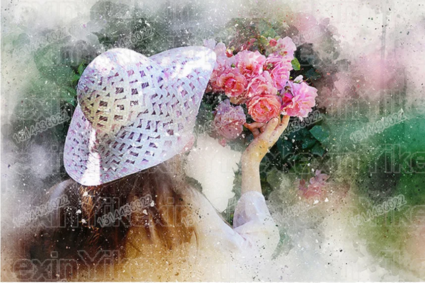 5D DIY Diamond Embroidery Girl Full Round Diamond Painting Flowers Cross stitch Diamond crystal Wall Painting
5D DIY Diamond Embroidery Girl Full Round Diamond Painting Flowers Cross stitch Diamond crystal Wall Painting