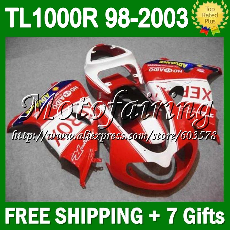7gifts For SUZUKI 98 99 00 01 02 03 TL1000R new red white TL1000 R TL 1000R 1000 R #254 Fairing 1998 1999 2001 glossy red 2003
7gifts For SUZUKI 98 99 00 01 02 03 TL1000R new red white TL1000 R TL 1000R 1000 R #254 Fairing 1998 1999 2001 glossy red 2003