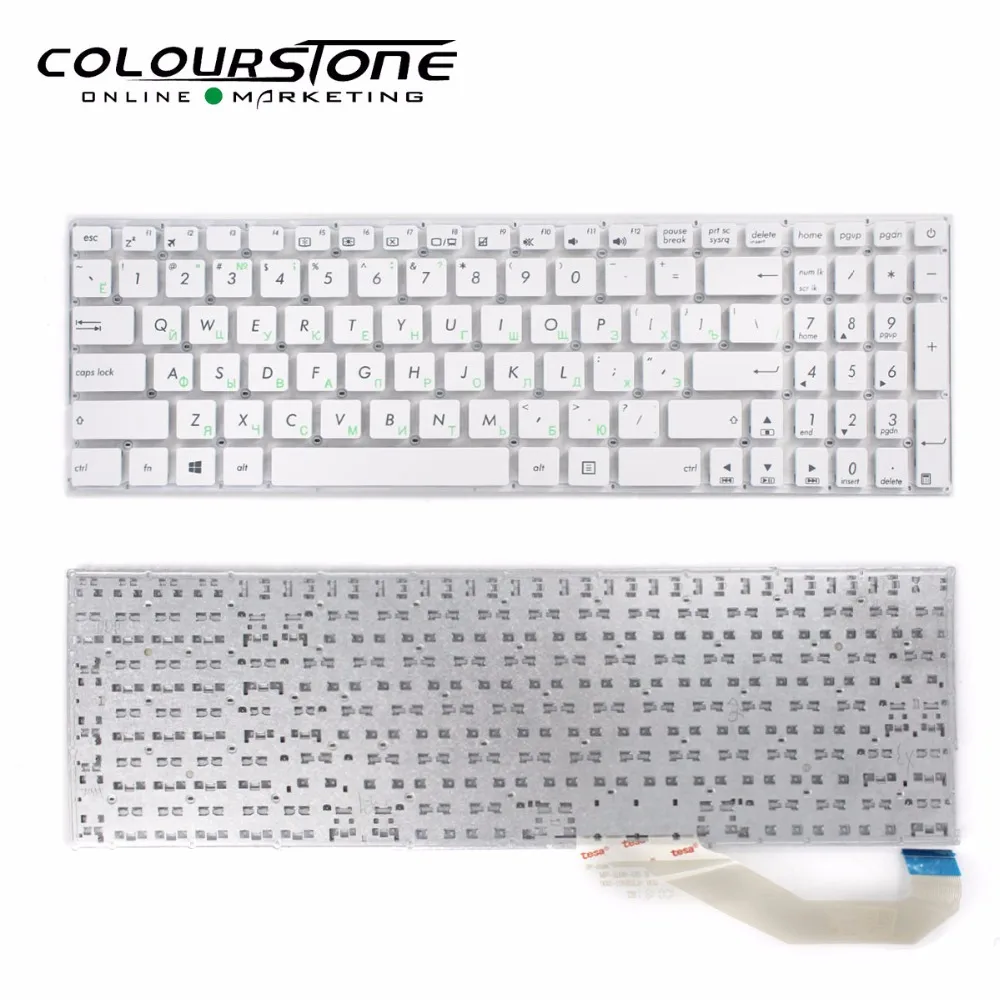 Russia White Laptop Keyboard for ASUS X540 X540L Service | Компьютеры и офис