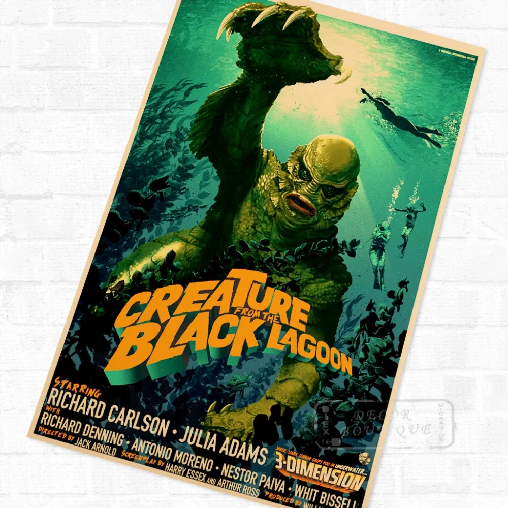 Creature From Black Lagoon Horror Film Vintage Retro Kraft Poster Decorative DIY Wall Canvas Sticker Home Bar Art Posters Decora
Creature From Black Lagoon Horror Film Vintage Retro Kraft Poster Decorative DIY Wall Canvas Sticker Home Bar Art Posters Decora