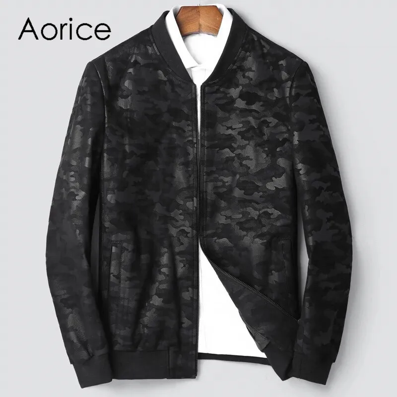 Aorice MT834 2020 Men new fashion real sheep camouflage leather jackets with collar fall winter casual outwear
Aorice MT834 2020 Men new fashion real sheep camouflage leather jackets with collar fall winter casual outwear