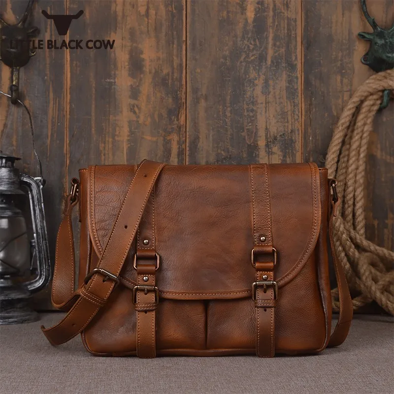 Business Travel Genuine Leather Men Shoulder Bag Handmade Retro Brown Crossbody Bags Male Designer Messenger Bag Sacoche Homme
Business Travel Genuine Leather Men Shoulder Bag Handmade Retro Brown Crossbody Bags Male Designer Messenger Bag Sacoche Homme
