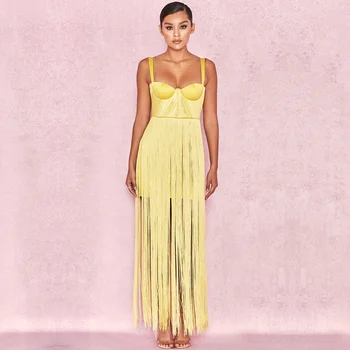 2018 New Arrvial Fashion Tassel Bandage Dress Elegant Celebrity Sexy Spaghetti Strap Strapless Bodycon Party Dresses Vestidos
2018 New Arrvial Fashion Tassel Bandage Dress Elegant Celebrity Sexy Spaghetti Strap Strapless Bodycon Party Dresses Vestidos