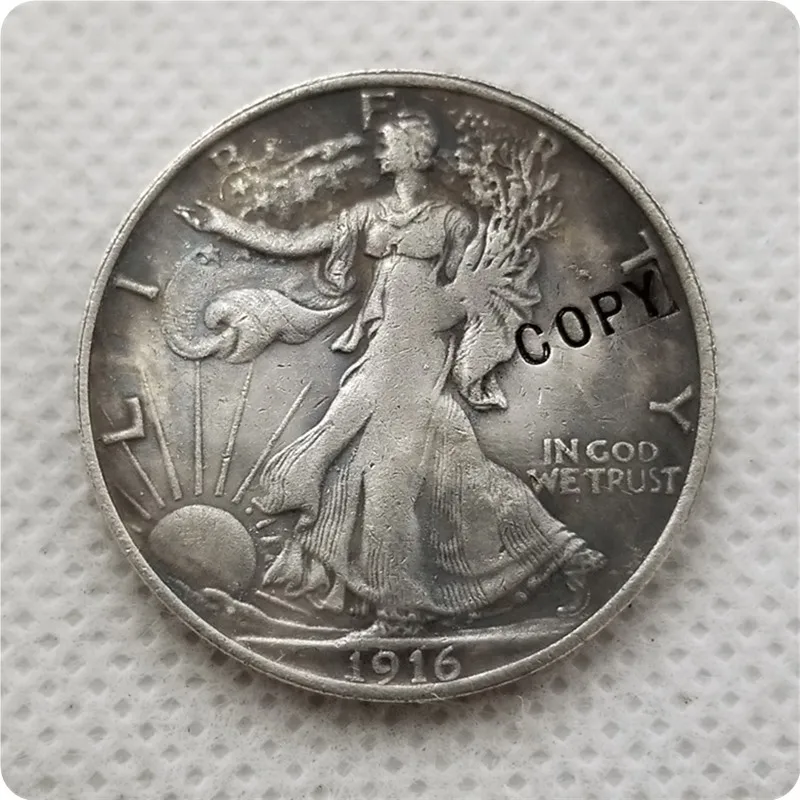 1916 Walking Liberty Half Dollar COIN COPY commemorative coins-replica coins medal coins collectibles
1916 Walking Liberty Half Dollar COIN COPY commemorative coins-replica coins medal coins collectibles