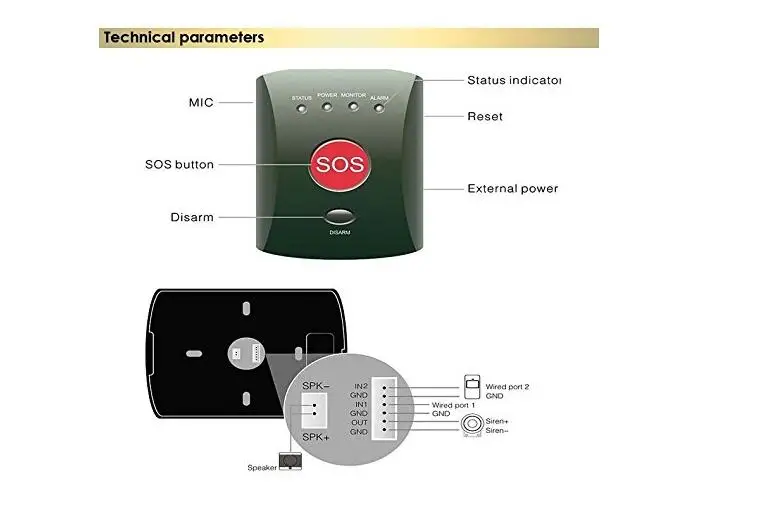 Caregiver Call Button for elderly