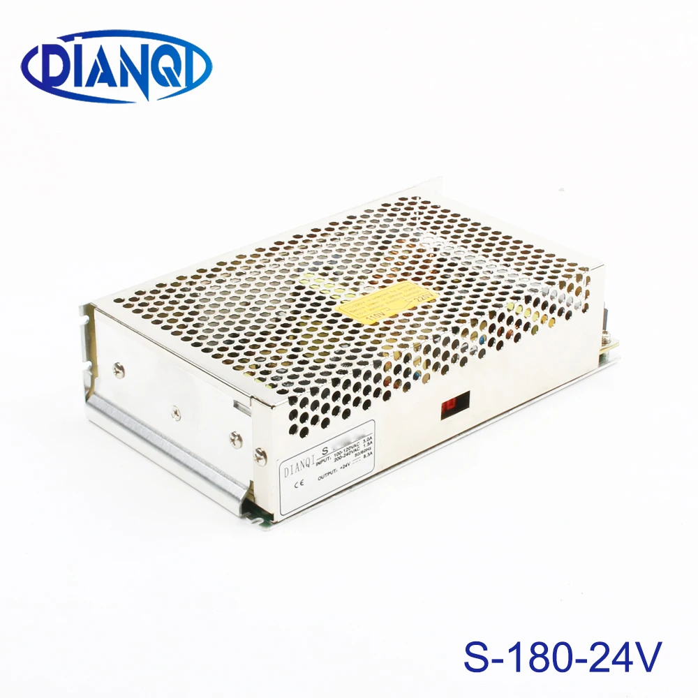 Switching Power Supply for LED Strip light, 220V AC input,24V 180W 7.5A 24V output power suply 180w ac to dc S-180-24
Switching Power Supply for LED Strip light, 220V AC input,24V 180W 7.5A 24V output power suply 180w ac to dc S-180-24
