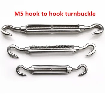 10pcs 304 stainless steel turnbuckle strainer fence wire tensioner hook to hook m5
10pcs 304 stainless steel turnbuckle strainer fence wire tensioner hook to hook m5