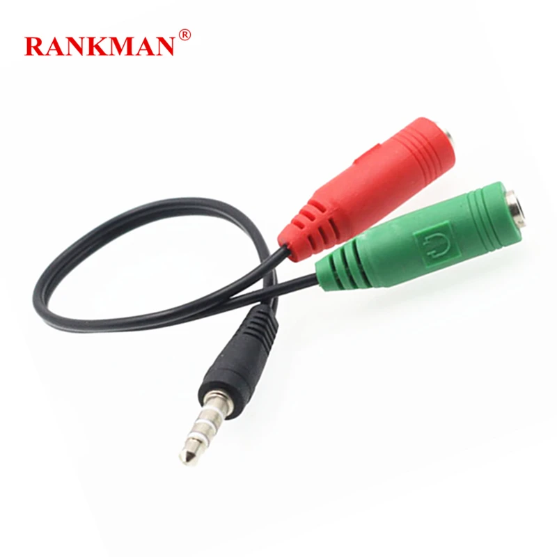 Rankman 10pcs Audio Splitter 3.5mm Cable Male to 2 Ports with Mic 3.5 Jack Extension AUX Cable for Speaker Phone Car Earphone
Rankman 10pcs Audio Splitter 3.5mm Cable Male to 2 Ports with Mic 3.5 Jack Extension AUX Cable for Speaker Phone Car Earphone