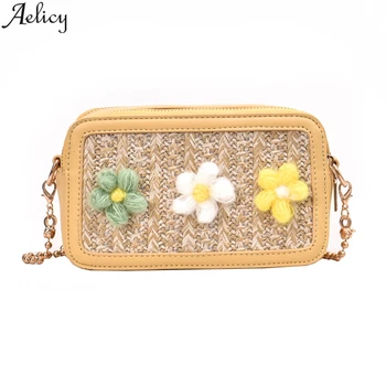 Aelicy Ladies' Flower Woven Messenger Bag Sweet Style Floral Appliques Pu Leather Shoulder Bag Bolsa De Mensajero Tejida Flor
Aelicy Ladies' Flower Woven Messenger Bag Sweet Style Floral Appliques Pu Leather Shoulder Bag Bolsa De Mensajero Tejida Flor