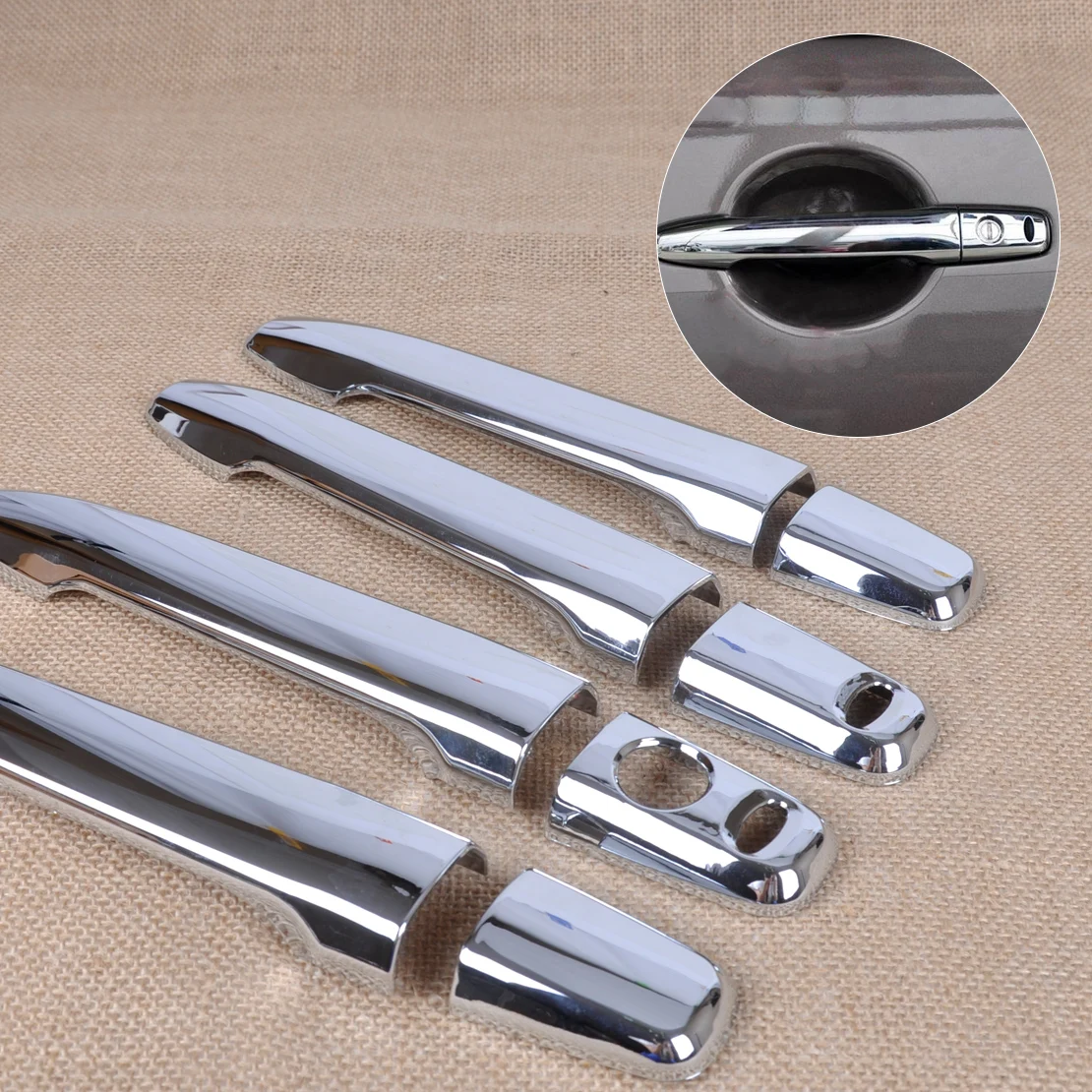 DWCX Car-Styling Chrome Door Handle Cover w/smart Key for Mitsubishi Outlander Sport RVR / ASX Lancer Sedan / Evo
DWCX Car-Styling Chrome Door Handle Cover w/smart Key for Mitsubishi Outlander Sport RVR / ASX Lancer Sedan / Evo