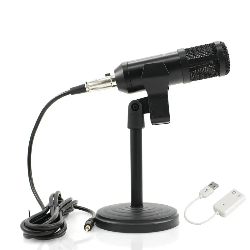 New Dull Polish BM 800 Computer Microphone 3.5mm Wired Condenser Sound Microphone With Shock Mount For Recording Braodcasting
New Dull Polish BM 800 Computer Microphone 3.5mm Wired Condenser Sound Microphone With Shock Mount For Recording Braodcasting