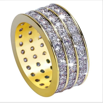 Good Quality New Style Hip Hop Rock Micro Pave Cubic Zircon Ring Full Iced Out Bling Copper Gold Color Rings For Male Jewelry
Good Quality New Style Hip Hop Rock Micro Pave Cubic Zircon Ring Full Iced Out Bling Copper Gold Color Rings For Male Jewelry