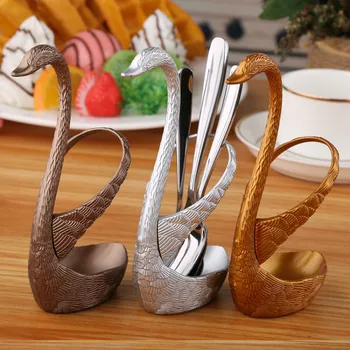 Three Colors Simple And Beautiful Household Plastic Swan Seat Spoon Chopsticks Racks Delicate Fruit Fork Tableware Storage Rack 
Three Colors Simple And Beautiful Household Plastic Swan Seat Spoon Chopsticks Racks Delicate Fruit Fork Tableware Storage Rack