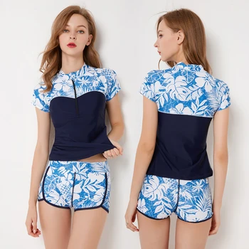 Women's Rashguard Swimsuit Swimwear Quick Dry Short Sleeve 2-Piece - Swimming Surfing Patchwork Summer / Stretchy Plus Size 4XL
Women's Rashguard Swimsuit Swimwear Quick Dry Short Sleeve 2-Piece - Swimming Surfing Patchwork Summer / Stretchy Plus Size 4XL