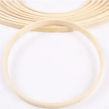 

10pcs 20cm Diameter Wooden Ring For Indian Dream Catcher Feathers Beads Handmade Circular Net Dreamcatcher Ornament A3