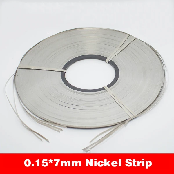 Free Shipping! T0.15mm W7mm nickel strip Lithium battery nickel belt for 18650 li-ion battery pack pure nickel plate
Free Shipping! T0.15mm W7mm nickel strip Lithium battery nickel belt for 18650 li-ion battery pack pure nickel plate