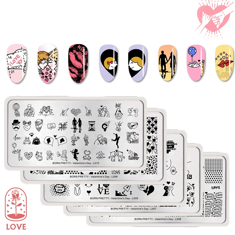BORN PRETTY 1PC Valentine's Day Series Nail Stamping Plates Rectangle Nail Art Stamping Plate DIY Nail Art Decoration
BORN PRETTY 1PC Valentine's Day Series Nail Stamping Plates Rectangle Nail Art Stamping Plate DIY Nail Art Decoration