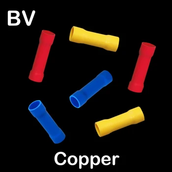 BV5.5 BV8 BV14 Red Yellow Blue Black PVC Insulated Copper Tube Sleeve Wire Joint Butt Splice Connector Crimp Terminal
BV5.5 BV8 BV14 Red Yellow Blue Black PVC Insulated Copper Tube Sleeve Wire Joint Butt Splice Connector Crimp Terminal