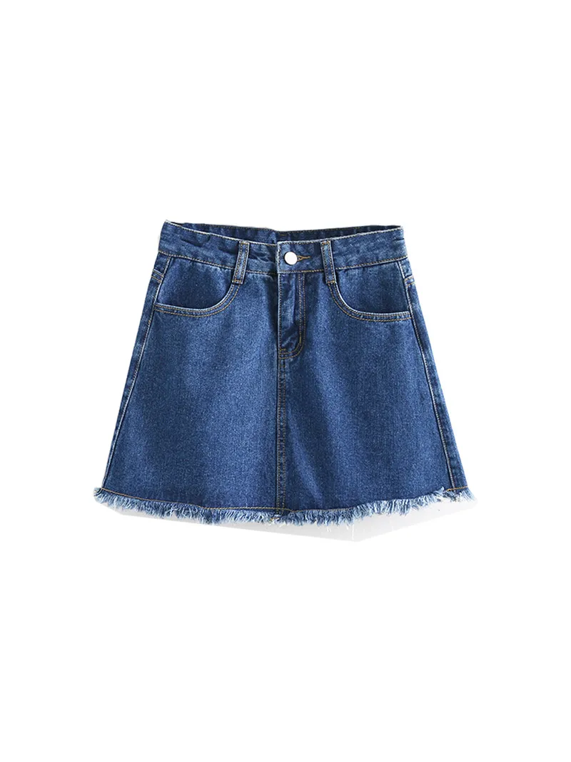 2018 spring and summer new high-waisted solid color skirt jeans solid color wild thin denim skirt women, anti-light A word skirt
2018 spring and summer new high-waisted solid color skirt jeans solid color wild thin denim skirt women, anti-light A word skirt