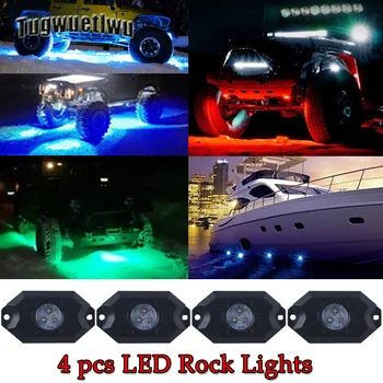 4pcs LED Rock Light multicolor RGB Bluetooth Remote Control led drl light for Jeep 4x4 Vehicles Trucks Boats moto lamps replaced
4pcs LED Rock Light multicolor RGB Bluetooth Remote Control led drl light for Jeep 4x4 Vehicles Trucks Boats moto lamps replaced