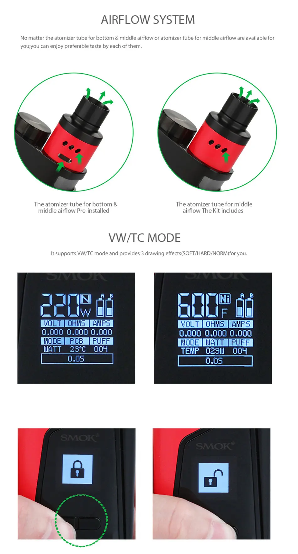 Tank Stop118 SMOK E-cigs SKYHOOK Vape Dinar Style Atomizer BOX discount one Last Original 100% Skyhooh 220W MOD Kit & Libyan All Bulit-in LYD Dinar RDTA 9ml in Libyan with 6 Tank Stop118 SMOK E-cigs 6