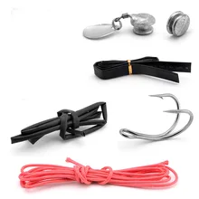 Аксессуары для рыболовных приманок, приманки-лягушки, сделай сам, переработка части, кевларовая линия, свинцово-грузило, двойной крючок, вер...(China)