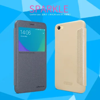 Leather Case For Xiaomi Redmi Note 5A(5.5 inch) Nillkin Sparkle leather case cover window design with smart sleep wake function
Leather Case For Xiaomi Redmi Note 5A(5.5 inch) Nillkin Sparkle leather case cover window design with smart sleep wake function